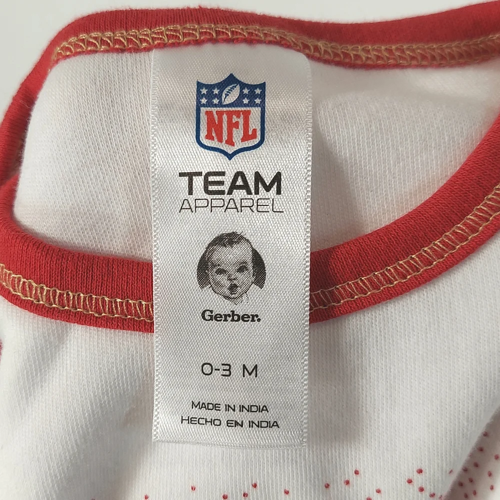 NFL Team Apparel - Baby Onesie with 49ers Logo